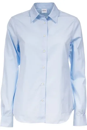 Aspesi Femme, Blouses et Chemises, Bleu, Taille: 40 FR Chemise Classique en Coton Manches Longues