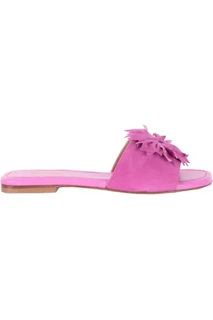 BALDININI Femme, Chaussures, Rose, Taille: 38 EU Sandales Rose en Daim à Enfiler