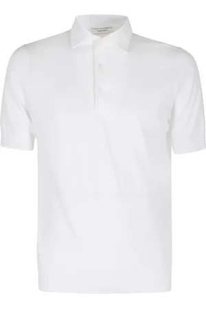 FILIPPO DE LAURENTIIS Homme, Tops, Blanc, Taille: 2XL Polo en coton avec finition soignée