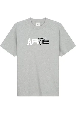 Arte Antwerp Homme, Tops, Gris, Taille: S T-shirt Logo Duo en coton