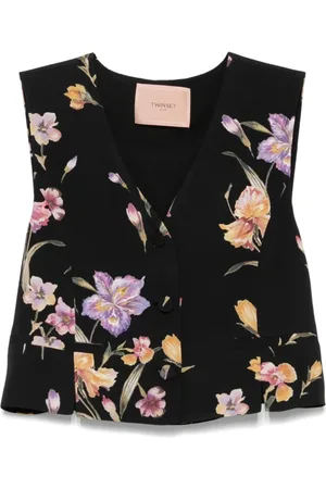 Twin-Set Femme, Vestes, Multicolore, Taille: 38 FR Élégante Veste Tricotée Multicolore