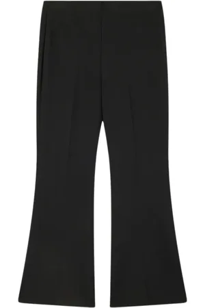 LIVIANA CONTI Femme, Pantalons, Noir, Taille: 44 FR Pantalon Milano Noir avec Jambe Pliée