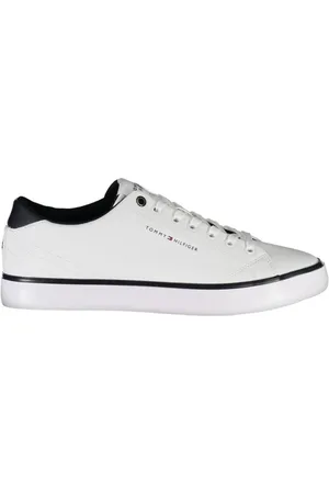 Tommy Hilfiger Homme, Chaussures, Blanc, Taille: 45 EU Baskets de sport pour hommes avec impression unique