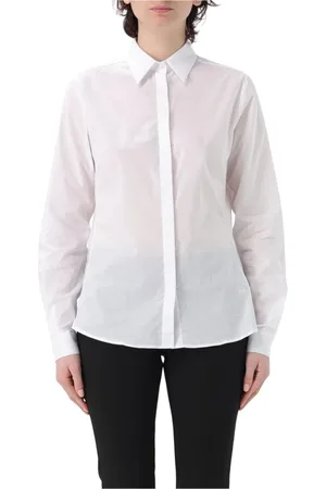 FAY Femme, Blouses et Chemises, Blanc, Taille: 38 FR Chemise en Coton à Manches Longues