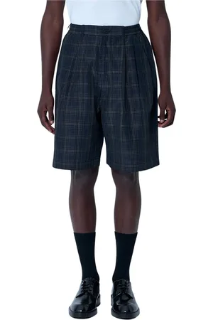 Comme des Garçons Homme, Shorts, Bleu, Taille: S Shorts en Lin à Carreaux