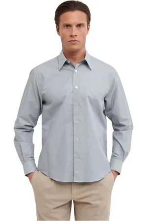 Xacus Homme, Chemises, Gris, Taille: M Chemise Lin Céleste Regular Style Unfold