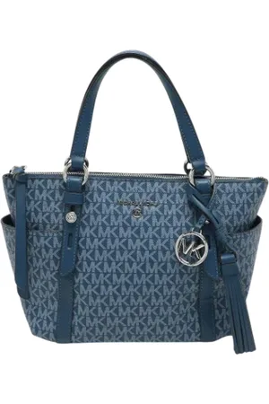 Michael Kors Femme, Pre-owned, Bleu, Taille: ONE Size Pre-owned Cuir cabas