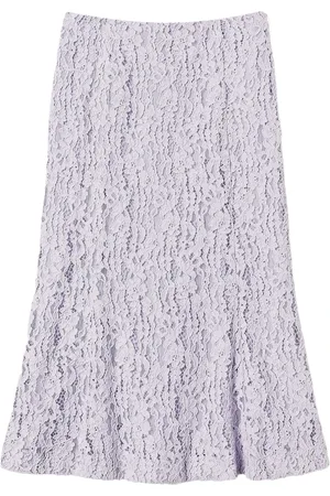 Twin-Set Femme, Jupes, Violet, Taille: 36 FR Jupe Fleurs Lilas