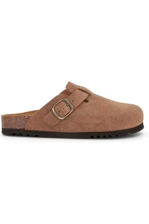 Scholl Femme, Chaussures, , Taille: 40 EU Sabot en Daim avec Boucle Réglable