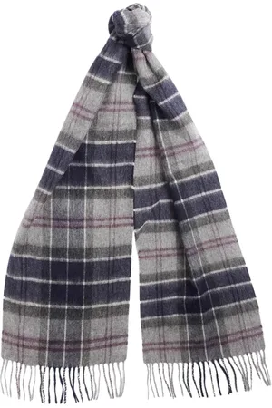 Barbour Femme, Accessoires, Gris, Taille: ONE Size Écharpe tartan en cachemire et laine d