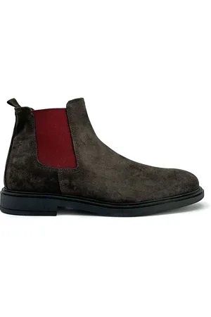 Duca Di Morrone Homme, Chaussures, Brun, Taille: 44 EU Bottines Homme en Daim, Artisanat Italien