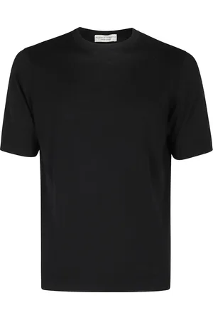 FILIPPO DE LAURENTIIS Homme, Tops, Noir, Taille: M T-shirt droit en coton