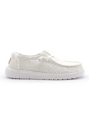 Hey dude Femme, Chaussures, Blanc, Taille: 38 EU Chaussures Plates Blanches en Dentelle