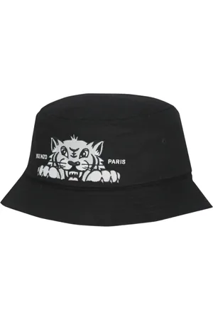 Kenzo Femme, Accessoires, Noir, Taille: S Chapeau Seau Graphique Tigre Noir