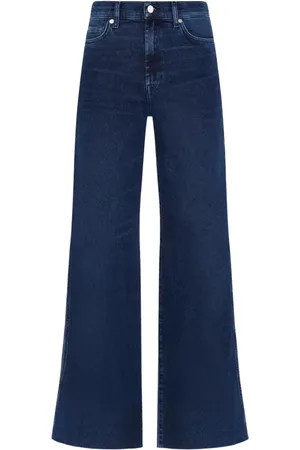 7 for all Mankind Femme, Jeans, Bleu, Taille: W28 Jeans larges à jambes larges