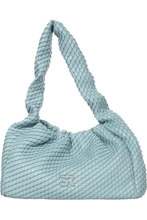 ERMANNO SCERVINO Femme, Sacs, Bleu, Taille: ONE Size Sac Hobo Plissé avec Fermeture Éclair