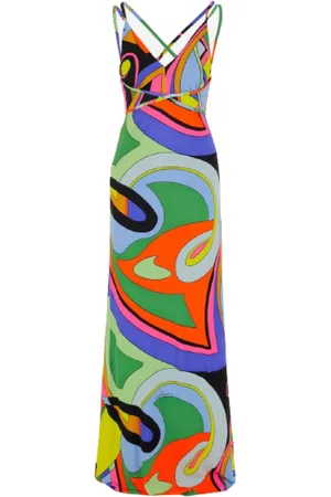 Moschino Femme, Robes, Multicolore, Taille: 38 FR Robe Multicolore avec Découpe