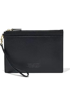 Marc Jacobs Femme, Sacs, Noir, Taille: ONE Size Pochette en cuir noir pour poignet