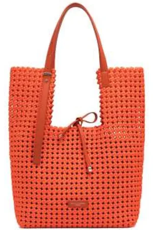 Gianni chiarini Femme, Sacs, , Taille: ONE Size Sac géométrique corail avec pochette amovible