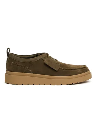 Clarks Homme, Chaussures, Vert, Taille: 41 EU Chaussure à lacets en daim vert