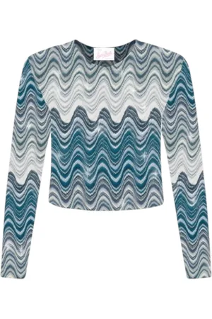 MC2 SAINT BARTH Femme, Blouses et Chemises, Bleu, Taille: 38 FR T-shirt femme Sea Wave