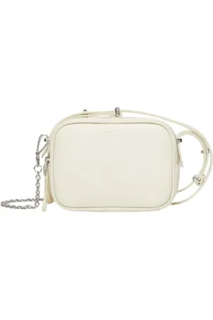 Max Mara Femme, Sacs, Blanc, Taille: ONE Size Sac Mini en Cuir Blanc avec Double Compartiment
