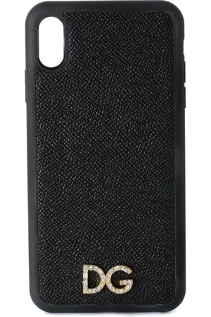 Dolce & Gabbana Femme, Accessoires, Noir, Taille: ONE Size Coque iPhone femme avec application Jewel