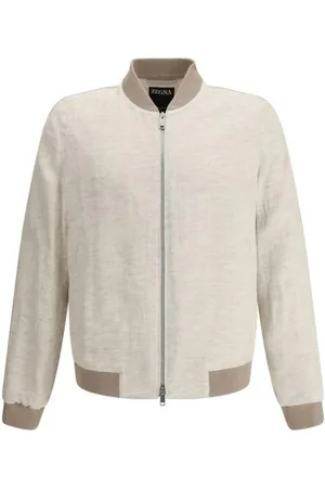 Ermenegildo Zegna Homme, Vestes, , Taille: S Veste Bomber en Lin