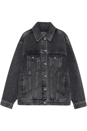 ANINE BING Femme, Vestes, Noir, Taille: 36 FR Veste en Jean Rory Oversize Usée