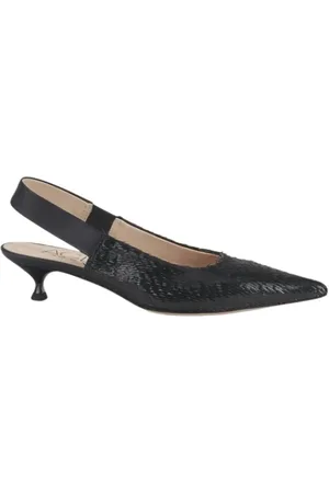 AGL ATTILIO GIUSTI LEOMBRUNI Femme, Chaussures, Noir, Taille: 39 EU Chaussure Leonor Slingback avec Mini Talon