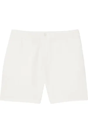 Lacoste Homme, Shorts, Blanc, Taille: XS Short en Coton Blanc Gaufré