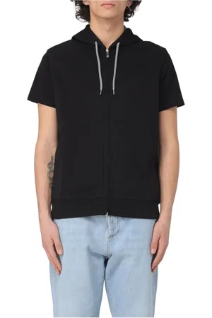 Brunello Cucinelli Homme, Sweatshirts et sweats à capuche, Noir, Taille: XL Sweat à Capuche zippé Noir pour Homme