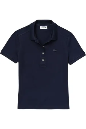 Lacoste Femme, Tops, Bleu, Taille: 40 FR Polo Bleu avec Crocodile Brodé