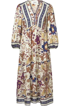 Bash Femme, Robes, Multicolore, Taille: 36 FR Robe Midi Bohème Valley