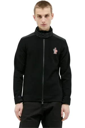 Moncler Homme, Vestes, Noir, Taille: S Veste Matelassée en Laine à Fermeture Éclair