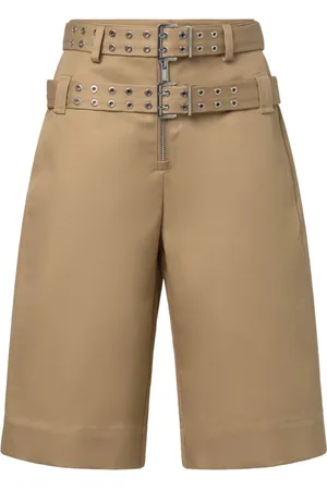 Ganni Femme, Shorts, Brun, Taille: 40 FR Shorts Ceinturés Tiger