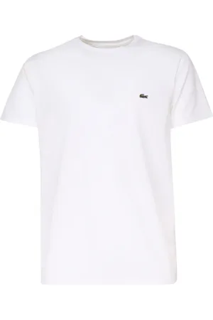Lacoste Homme, Tops, Blanc, Taille: 2XL Polo Blanc en Jersey de Coton Pima