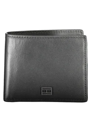 Tommy Hilfiger Homme, Accessoires, Noir, Taille: ONE Size Portefeuille Homme Noir Fentes Cartes Logo
