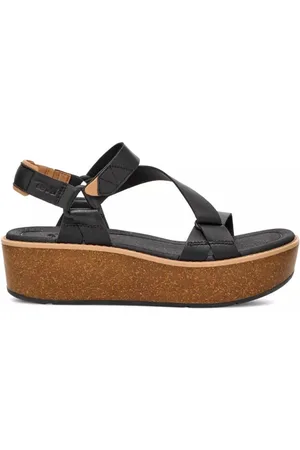 Teva Femme, Chaussures, Noir, Taille: 40 EU Sandales compensées noires pour femmes