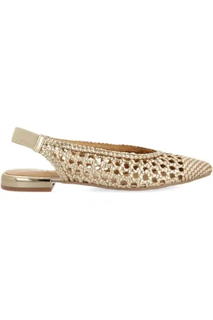 Gioseppo Femme, Chaussures, Jaune, Taille: 38 EU Sandales en cuir doré avec talon métallique