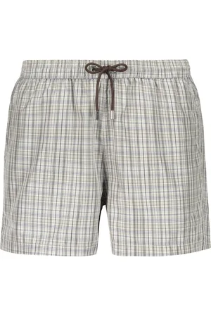 MOORER Homme, Maillots de bain, Gris, Taille: XL Short de bain séchage rapide avec motif