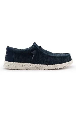 Hey dude Homme, Chaussures, Bleu, Taille: 42 EU Chaussures Plates Bleues Élastiques