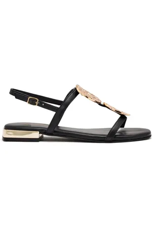 Gioseppo Femme, Chaussures, Noir, Taille: 37 EU Sandale basse avec ornements métalliques
