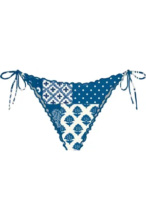 MC2 SAINT BARTH Femme, Maillots de bain, Bleu, Taille: 42 FR Bikini brésilien Patch Indigo