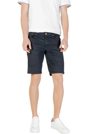 Jeckerson Homme, Shorts, Bleu, Taille: W34 Shorts Bermuda Slim Fit pour Homme