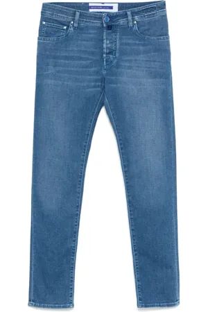 Jacob Cohen Homme, Jeans, Bleu, Taille: W38 Jean Slim Bleu avec Détail de Poche