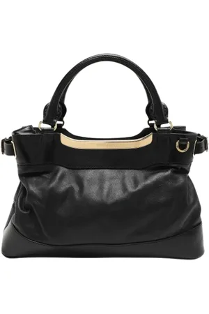 Burberry Femme, Pre-owned, Noir, Taille: ONE Size Pre-owned Cuir cabas