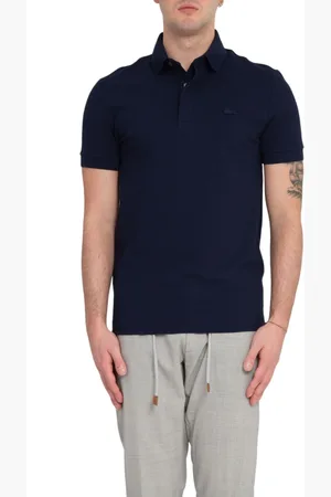 Lacoste Homme, Tops, Bleu, Taille: S Polo Tonal Logo à Paris