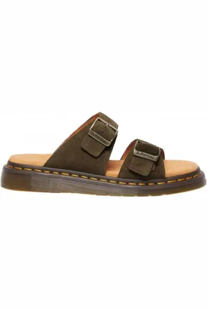 Dr. Martens Homme, Chaussures, Vert, Taille: 41 EU Sandales en daim Brox Olive