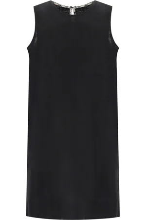 Barbour Femme, Robes, Noir, Taille: 44 FR Robe Mini Lucy Noire en Mélange Coton-Lin